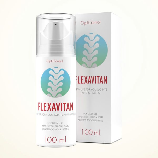 Flacone airless bianco di Flexavitan da 100 ml con la sua scatola