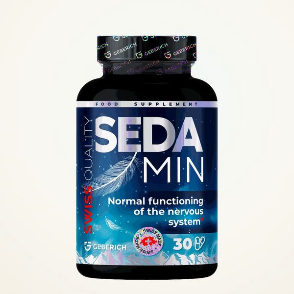 Flacone scuro di Sedamin da 30 capsule